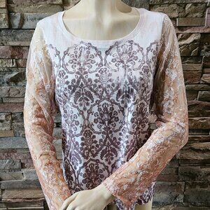 Lace sleeve Top/ long sleeves